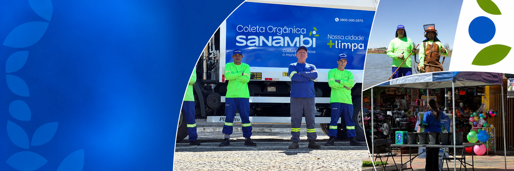 Equipe da Sanambi em frente ao caminhão da operação em Rolândia